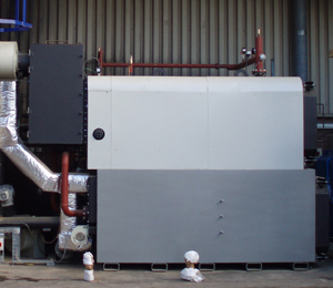 wood waste heating boiler installation